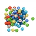 thumbnail image 2 of 50 Pieces Assorted Color Round Clay Rhinestone Beads for Jewelry Making DIY 10mm, 2 of 7