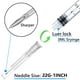 thumbnail image 2 of Utensilios de laboratorio Sirulken Luer Lock, 3 ml, 22 g, 25 mm, 50 unidades, 2 of 5
