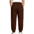 thumbnail image 6 of Boys Girls Sweatpants Elastic Waist Jogger Sports Pants with Pockets Straight Leg Ankle Cuff Bottoms for Outdoor Exercise, 6 of 9