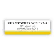Striped Note Personalized Address Label