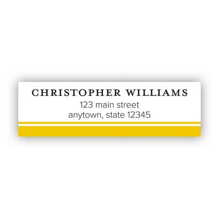 Striped Note Personalized Address Label