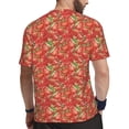 thumbnail image 2 of Wukai Strawberry Print Men's Short-Sleeved Mesh T-Shirt,Quick-Dry Short Sleeve Workout T-Shirt-X-Small, 2 of 8