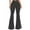 Black11, variant on Bootcut Jeans for Women ,Fashion Ladys High Waisted Lacing Stretch Wide Leg Jeans Bell-Bottomed Pants L