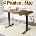 thumbnail image 3 of ×(×cm) Electric Standing Desk Adjustable Height Electric Stand Up Computer Desk Ergonomic Sit Stand Desk with Computer Workstation Rustic, 3 of 7