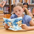thumbnail image 6 of Teddy Bear Stars Ring Binder Notebook Journey Note Diary College Ruled Spiral Notebook Study Loose Leaf Paper A5 60 Pages, 6 of 8
