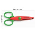thumbnail image 3 of Sell Hot Office&Craft&Stationery, Dienrx 6X Random Decorative Border Scissors Scallop Wavy Fancy Pinking Paper Shears Diy, 3 of 8