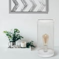 thumbnail image 3 of Simple Designs Lampe de Table Cylindrique en Acier à Mailles Blanches, 3 of 4