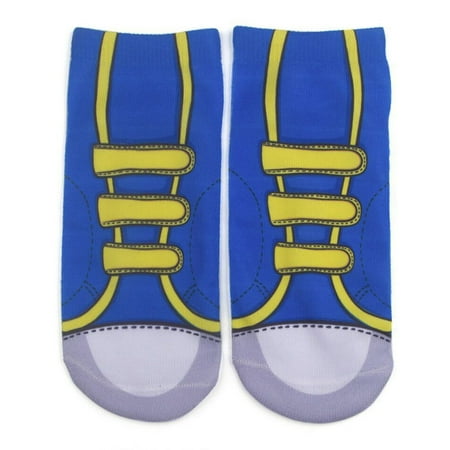 

YUUZONE for Creative Casual Low Cut Invisible Boat Socks Novelty Funny Flip Flops Faux Lace-Up Canvas Shoes 3D Printed Hos