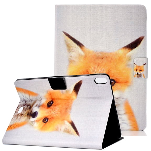 New iPad Pro 11 Inch Case, Allytech PU Leather Slim Protective Kickstand Auto Sleep Wake Folio Smart Cover Kickstand [Not Charging] Pencil Holder Wallet Case for Apple iPad Pro 11", Cute Fox