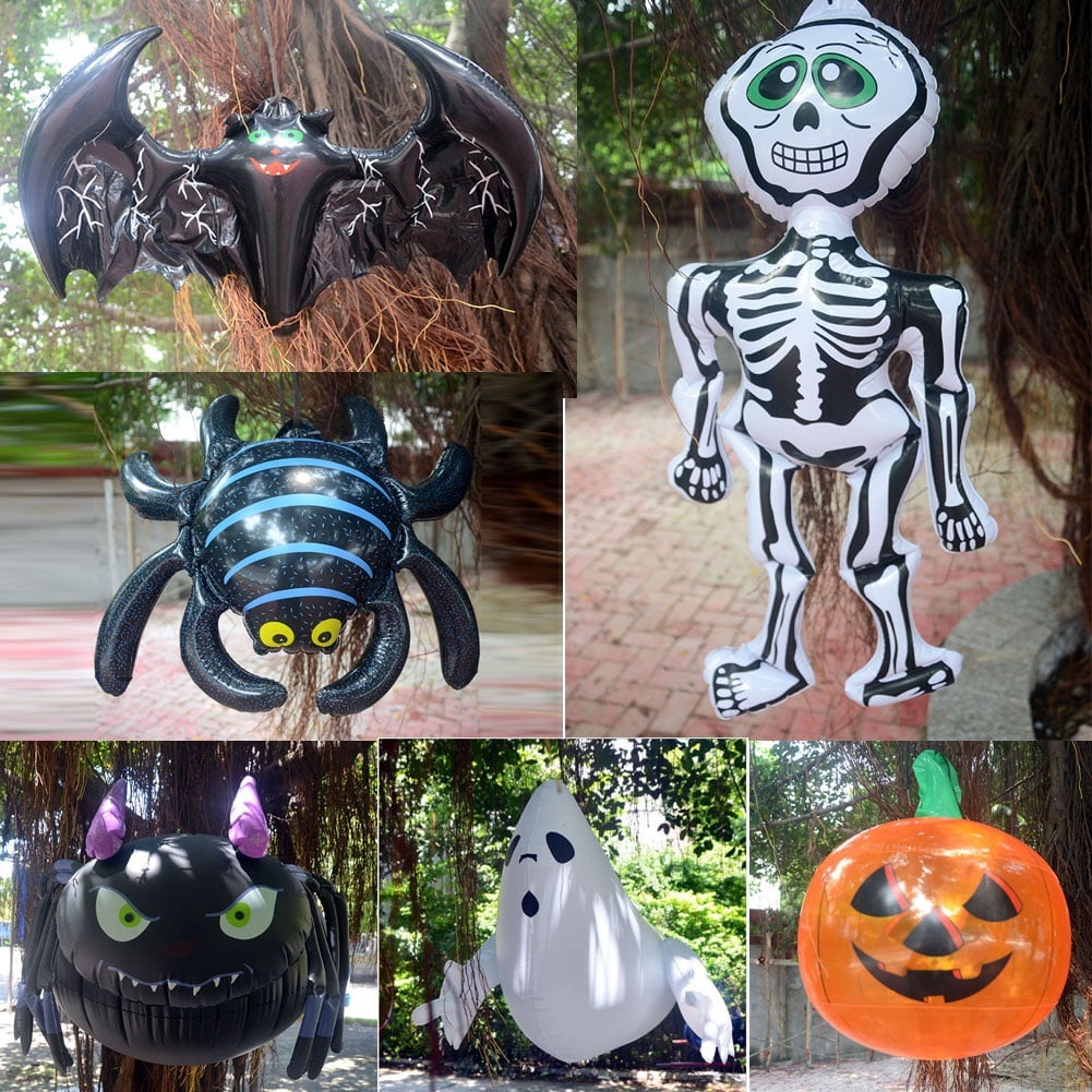 Halloween Inflatable Spider Bat Skeleton Pumpkin