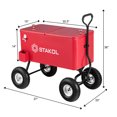 thumbnail image 2 of Costway Extérieur 80QT Portable Rouler Partie Wagon Refroidisseur Boisson Glace Coffre Patio Chariot, 2 of 10