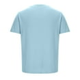 thumbnail image 4 of Men's Casual Henley Short Sleeve V-Neck Button Decorated T-Shirt Fashion T-Shirt with Pocket, 4 of 5