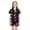 Black, variant on Big Girls Two Piece Outfits Stand Collared Short Sleeves Cartoon Print Tops and Shorts Sleepwear Kids Clothes Size 11-12T