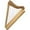 Natural Maple, variant on Rees Harps Fullsicle Harp Black
