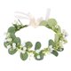 thumbnail image 1 of KAKOWELY Diadema de gypsophila, corona floral para el cabello, guirnalda para la cabeza de novia para boda, tocado de flores, 1 of 5
