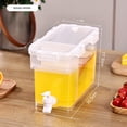 thumbnail image 1 of 3.5L Food-Grade Plastic Beverage Dispenser with Integrated Tap - Lightweight Large Capacity Cold Water/Ice/Juice Storage Container for Home, Office, Restaurants & Parties (Moonlight White), 1 of 5