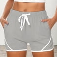 thumbnail image 7 of KHONTS Womens Athletic Shorts Running Dolphin Shorts with Pockets and Drawstring Grey S, 7 of 7