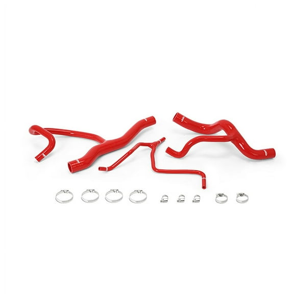Mishimoto MMHOSE-CAM4-16HDRD HD Cooling Package Silicone Radiator Hose Kit Compatible With Chevrolet Camaro 2.0T 2016-2018 Red
