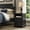 Black, variant on YWEN Modern Nightstand with Charging Station – 2 Drawer Bedside Tables with Roman Column Design – Wood End Table for Bedroom & Living Room Sofa