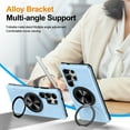 thumbnail image 6 of for Samsung Galaxy S24 Case, Hybrid Ultra Slim Shockproof Cover with 360° Rotating Alloy Ring Kickstand, Magnetic Drop Protective Stylish Design Cover for Samsung Galaxy S24, Azure, 6 of 6