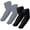 BLACK + GRAY 4 Pair, variant on ARMORAY Arm Sleeves for Men or Women Basketball Golf Running Football Cycling (10 Pair)