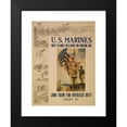 thumbnail image 2 of Sidney Riesenberg 19x24 Black Modern Framed Museum Art Print Titled - U.S. Marines - First to Hoist Old Glory on Foreign Soil Join Them for Overseas Duty (1913), 2 of 5