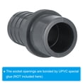 thumbnail image 5 of Unique Bargains UPVC Reducer Pipe Fitting 32mm OD 30mm Barbed, 2 Pack Straight Coupling Adapter Connector, Grey, 5 of 5