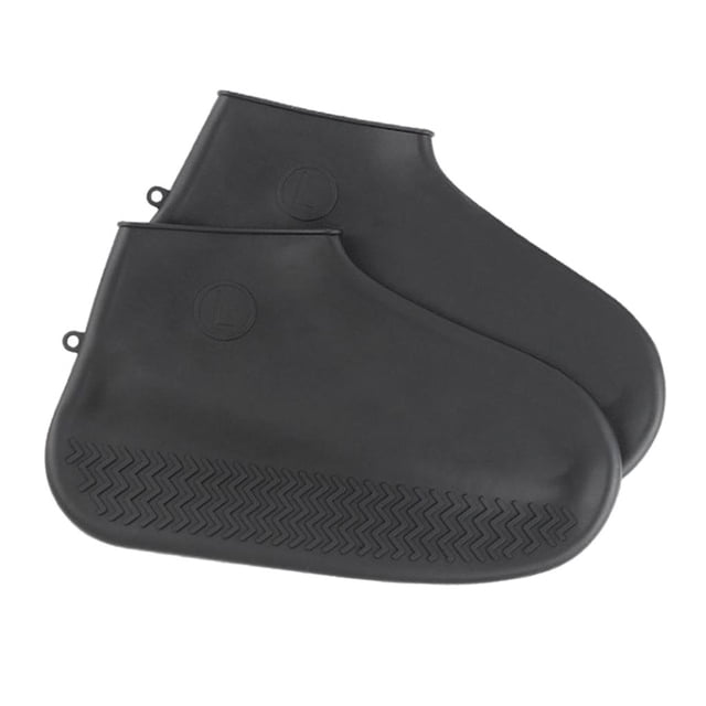 Hombres Mujeres Silicona Antideslizante Reutilizable Impermeable Zapatos Protector Cubierta Negro METRO Zulema Cubierta de silicona para zapatos