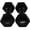 Black, variant on JFIT Dumbbell Tree Rack, Black - Holds up to 40 lbs of Dumbbells (NO WEIGHTS INCLUDED)