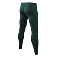 thumbnail image 3 of Men's Compression Pants Leggings Sports Tights Performance Athletic Baselayer Workout Running Size 2XL Army Green, 3 of 3