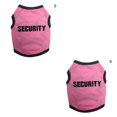 thumbnail image 1 of Greeniant Ropa para mascotas Abrigo de algodón con estampado de animales Ropa de animales sin mangas para interiores al aire libre, S, rosa, borde negro borde rosa y negro S 2piezas Greeniant CBP169489, 1 of 6