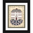 thumbnail image 1 of Shamp, Cindy 25x32 Black Ornate Wood Framed with Double Matting Museum Art Print Titled - White House, 1 of 4