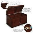 thumbnail image 3 of Badger Basket Kid's Hardwood Barrel Top Toy Chest 3.9 Cu ft. Capacity - Cherry, 3 of 7