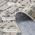 thumbnail image 6 of CHITOOMA 8'x10' Area Rugs, Washable Rugs for Living Room Non-Slip Low Pile Soft Distressed Abstract Rug, Indoor Vintage Neutral Carpet for Bedroom Dining Room Dorm Office, Gray, 6 of 12
