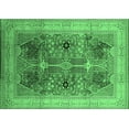thumbnail image 1 of Ahgly Company Indoor Rectangle Oriental Emerald Green Industrial Area Rugs, 5' x 8', 1 of 4