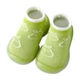 thumbnail image 4 of Otqutp Toddler Sneakers Spring/summer Mesh Breathable Baby Shoes and Socks Comfortable Non Slip Baby Rubber Soled Socks and Shoes(Green,12-24 Months), 4 of 4