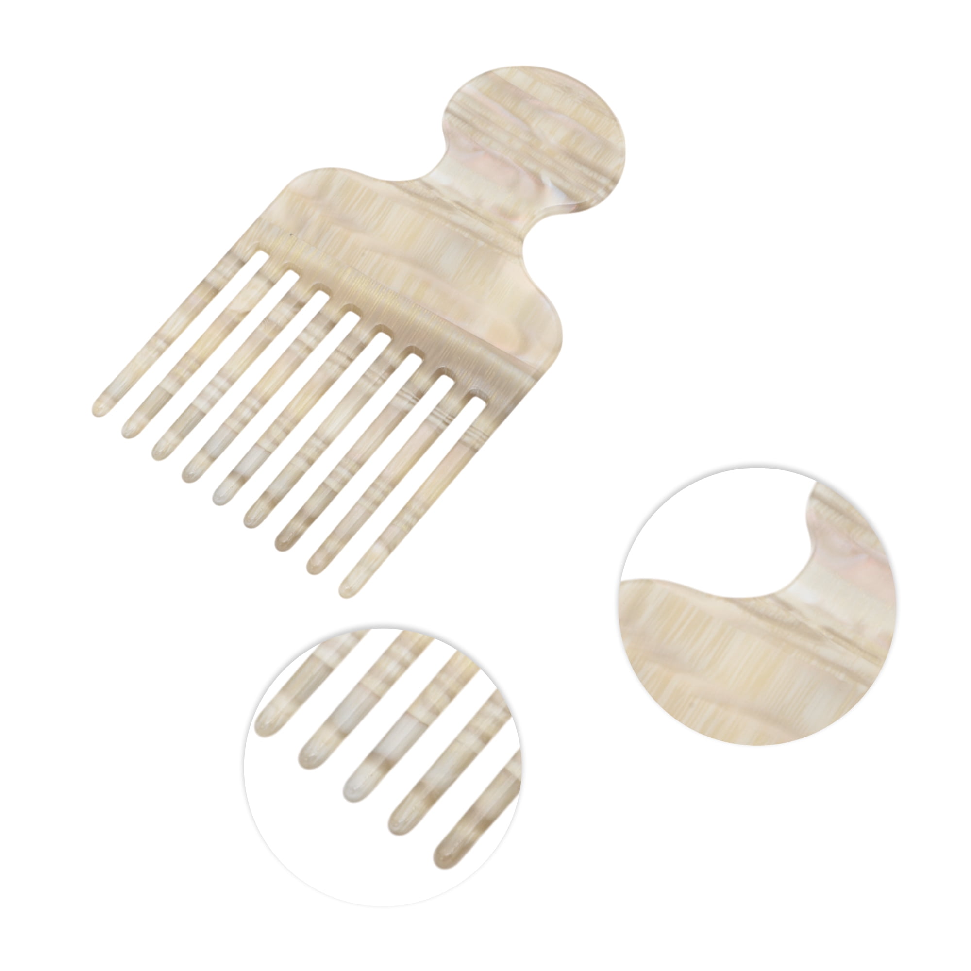 Unique Bargains 1 Pc Fashion Hair Insert Comb for All Hair Types Styles Gray, Yellow