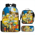 thumbnail image 1 of The Simpsons Cartoon School Bag, Student Backpack Three-piece-QIUPING, 1 of 4