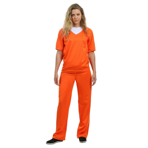 Women S Orange Prisoner Costume Com - Diy Prisoner Costume Orange
