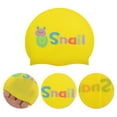 thumbnail image 3 of Unique Bargains 1 Pc Silicone Cartoon Snail Swim Cap Yellow, 3 of 6