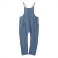 thumbnail image 4 of Plus Size Women's Casual Jumpsuit with Pockets Sleeveless Baggy Overall for Comfortable Everyday Wear Stylish Playsuit Pants, 4 of 7