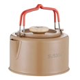thumbnail image 1 of 1100ml Portable Camping Kettle - Heat- Handle,Brown, 1 of 5