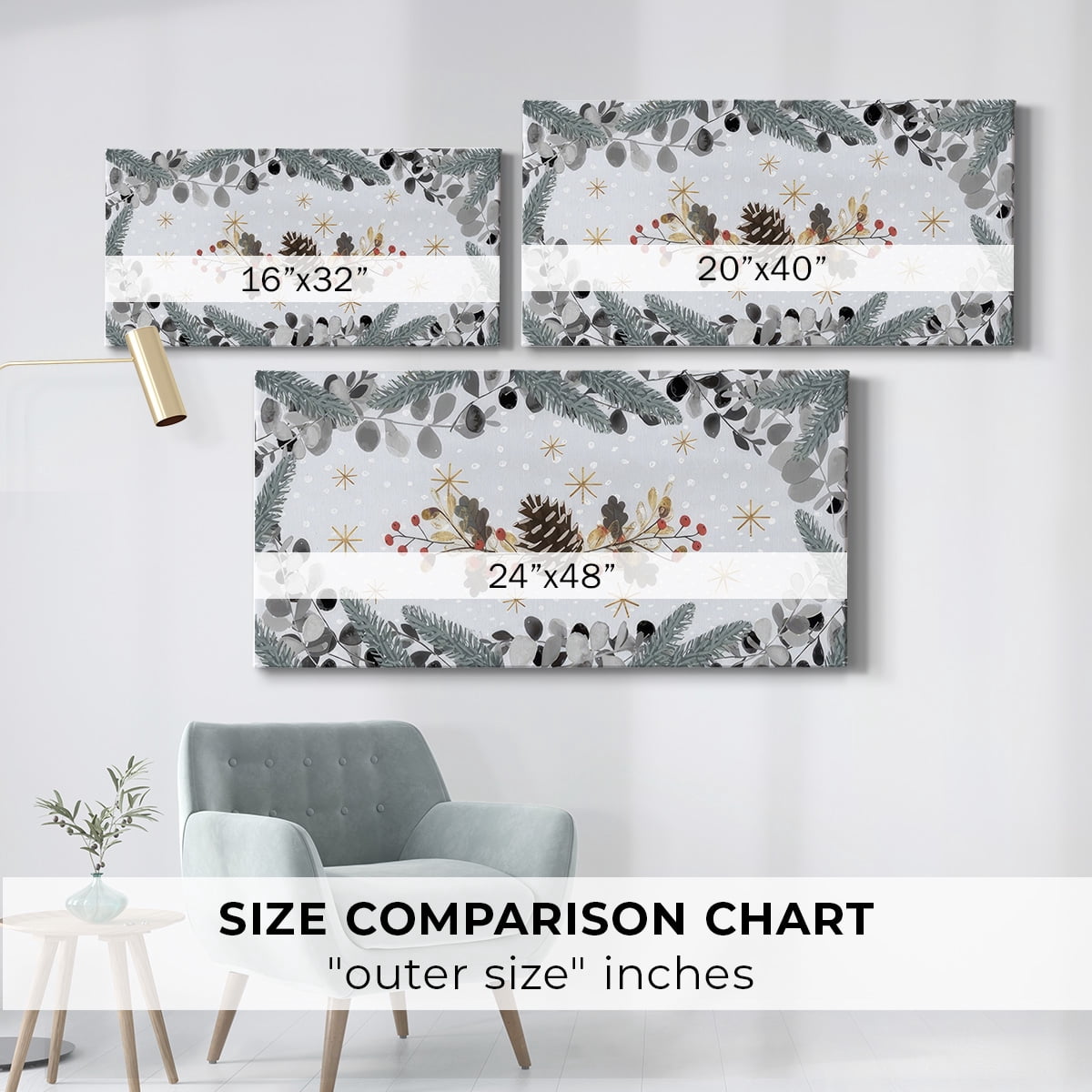 Cozy Christmas Collection D- Gallery Wrapped Canvas