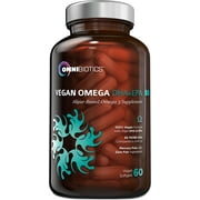 Vegan Omega-3, Omega-6, DHA, EPA by OmniBiotics - 60 Capsules