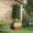 Brown#0, variant on Outdoor Garden Arch Outsunny Galvanized Raised Garden Bed, 4' x 4' x 1' Metal Planter Box, for Growing Vegetables, Flowers, Herbs, Succulents, Green,Wooden Garden Arch