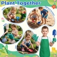 thumbnail image 6 of JoyStone Kids Gardening Tool Set with Wheelbarrow and Watering Can, 16-Piece Set with Wooden-Handle Tools, Ages 3-6, 6 of 10