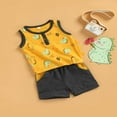 thumbnail image 2 of MesaSe Boys Sets Letter Crew Neck Sleeveless Vest Tree Shorts, 2 of 6