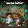 thumbnail image 2 of 48 pieces Bright 3D luminous butterfly Wall Decoration Decals Butterfly stickers Kindergarten living Room Bedroom Home decoration DIY, 2 of 6