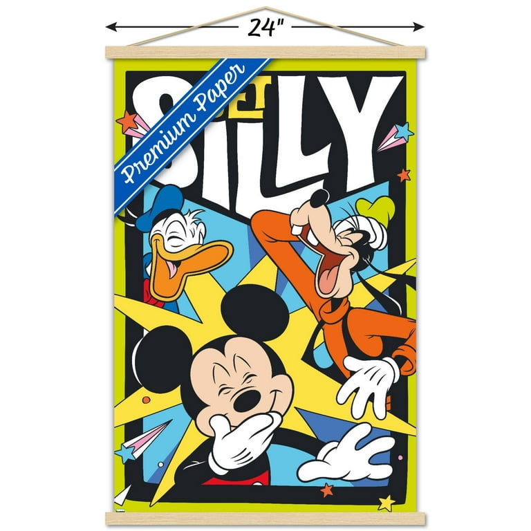 Disney Mickey Mouse Funhouse - Get Silly Wall Poster with Wooden