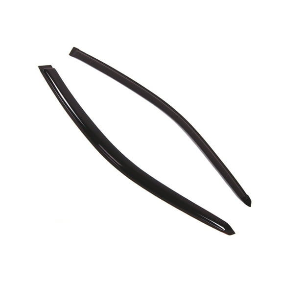 Tuningpros WD2-220 Outside Mount Window Visor Deflector Rain Guard Dark Smoke 2 Pcs Set For 2001-2005 Honda Civic Coupe